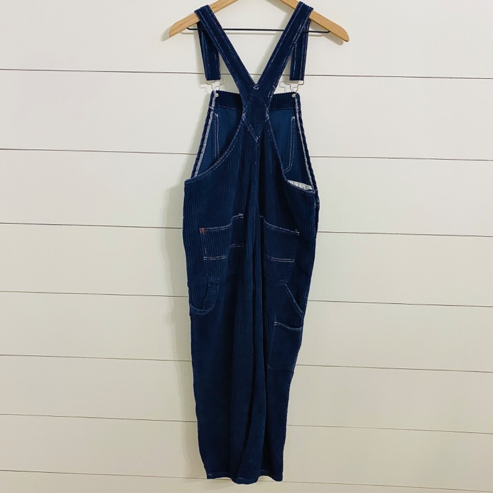BDG Navy Corduroy Overalls, Women’s Size Small Petite - Picture 2 of 13